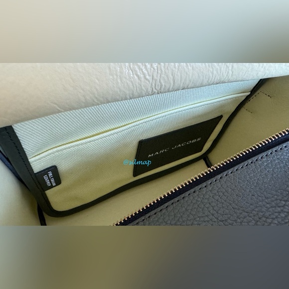 EUC - Marc Jacobs The Leather Tote Bag Small - Bronze Green - Picture 7 of 9